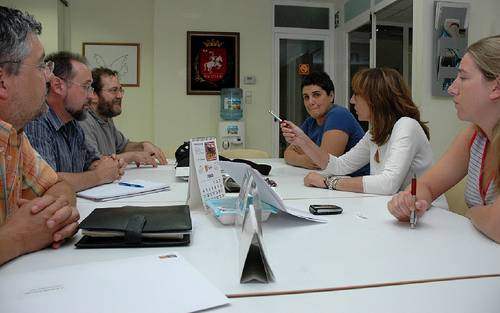 Reunión de CHA con el comité de empresa de Mildred (Huesca, 23-07-07)